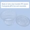50 Pack 8 OZ Disposable Plastic Cups with Lids,Clear Portion Cups with Flat Lids,Disposable Clear Ice Cream Cups for Parfaits,Yogurt,Drink,Soups,Snacks,Salad,Fruit(With Holes)